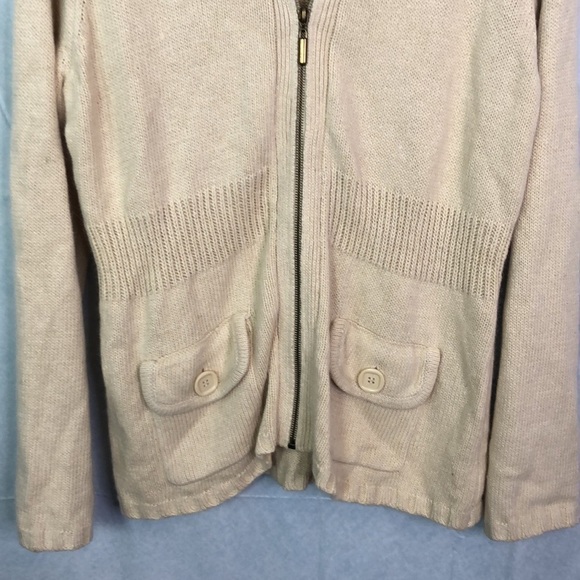 FIRST ISSUE A Liz Claiborne Cream Ramie/Angora Hair Sweater Size XL - Picture 4 of 12